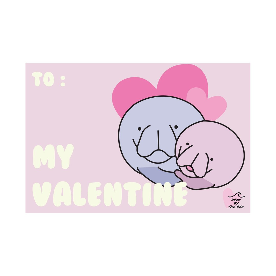 Vday Postcard - 卡片/明信片 - 纸 粉红色
