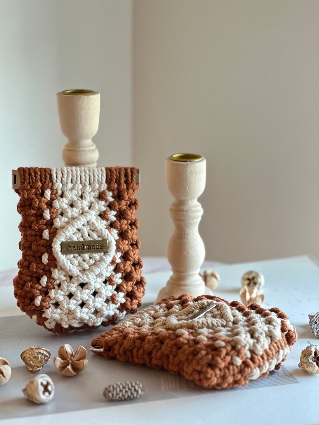 Macramé 收纳包/零钱包 - 零钱包 - 棉 