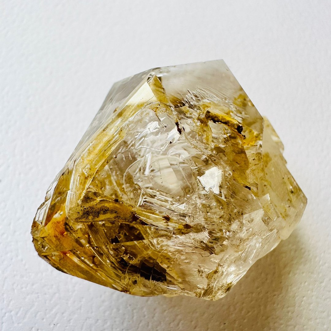 巴基斯坦黄泥骸骨水晶 紫3 彩虹 开窗 原石原矿水晶 矿标晶矿晶簇 - 摆饰 - 其他材质 黄色