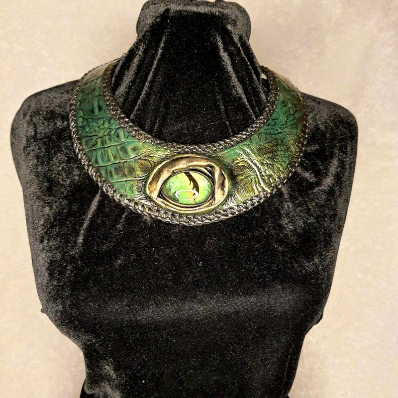 龙眼项链, 魔法护身符, 皮革项链, 地下城与龙, Cosplay - 项链 - 真皮 多色