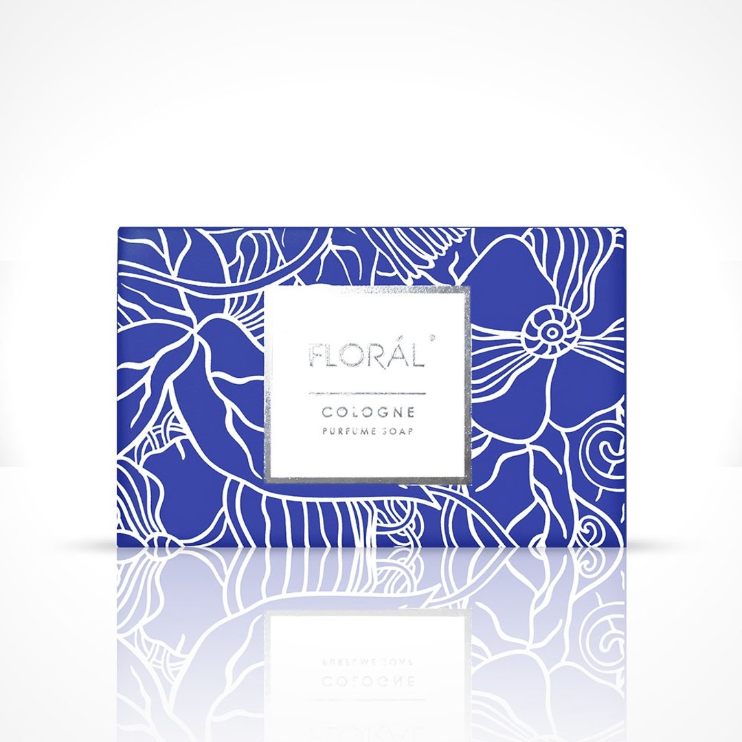 【FLORAL】香水保湿皂．经典古龙水香 180g - 脸部清洁/卸妆用品 - 植物．花 蓝色