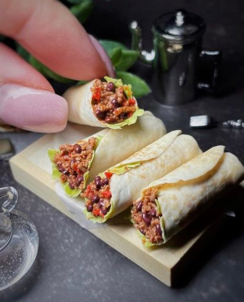 微型汉堡. 教程聚合物粘土。 逼真的迷你食品。 视频+文 - 零件/散装材料/工具 - 粘土 