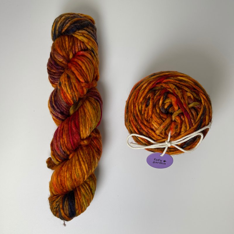 Fufugarden手染線冰島星辰系列-秋光星夢 - 编织/刺绣/羊毛毡/裁缝 - 羊毛 