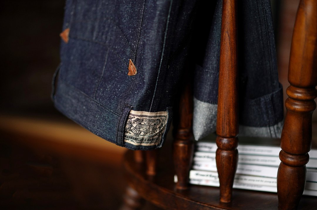 1874's J.Greenebaum Denim Work Pants 赤耳丹寧工装裤 - 中性裤装 - 棉 蓝色