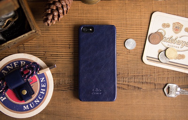 alto iPhone 5/5S/SE 真皮手机壳背盖 Original - 海军蓝 - 手机壳/手机套 - 真皮 蓝色