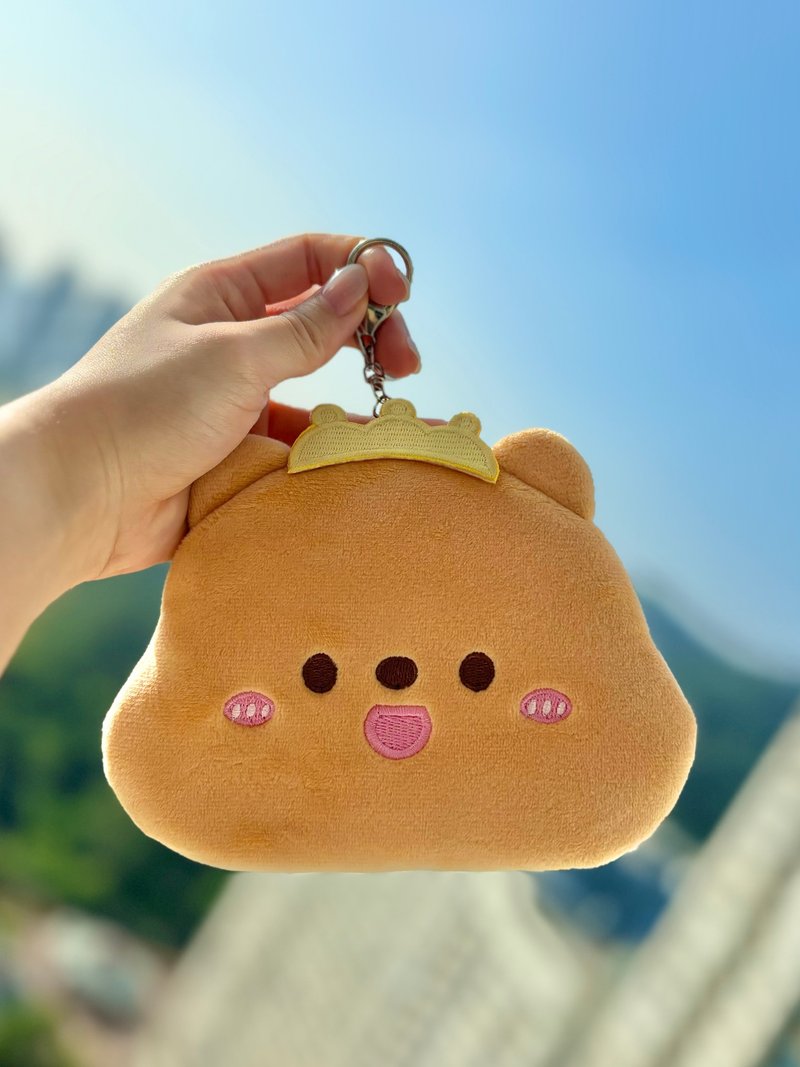 薯仔妹 小薯零钱包 散银包 卡通袋 收纳袋 - 化妆包/杂物包 - 其他材质 咖啡色