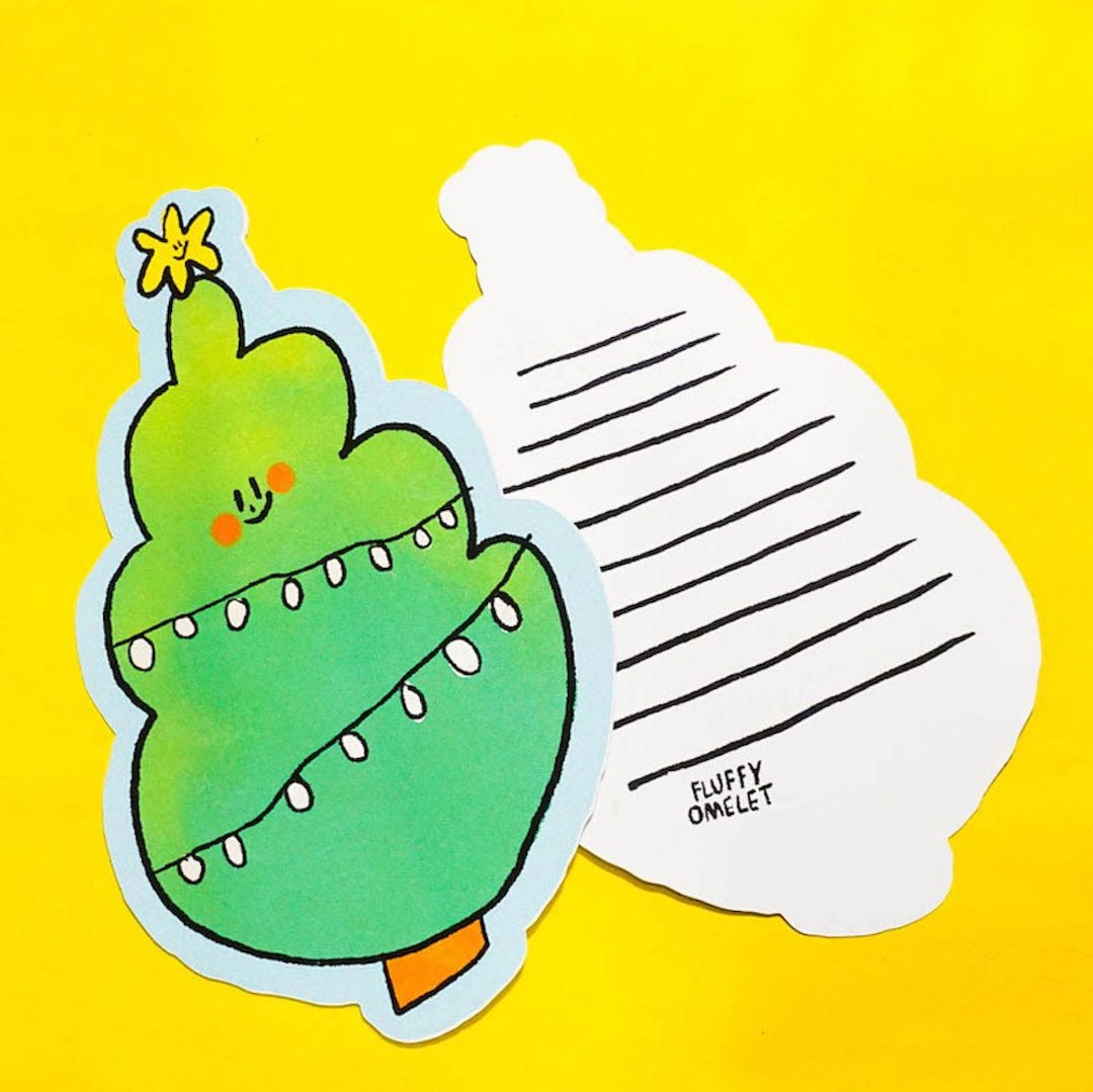 KISS MUCH CARD - 卡片/明信片 - 纸 绿色