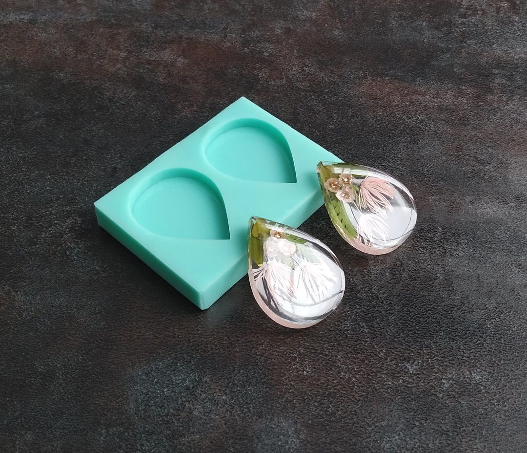 滴硅胶模具 40x30x5 毫米 - 其他 - 硅胶 绿色