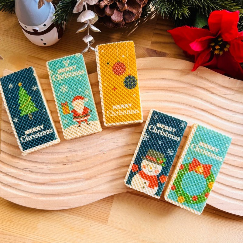 派对点心 | 来店礼 | 圣诞节书签饼干 (10片) - 手工饼干 - 新鲜食材 