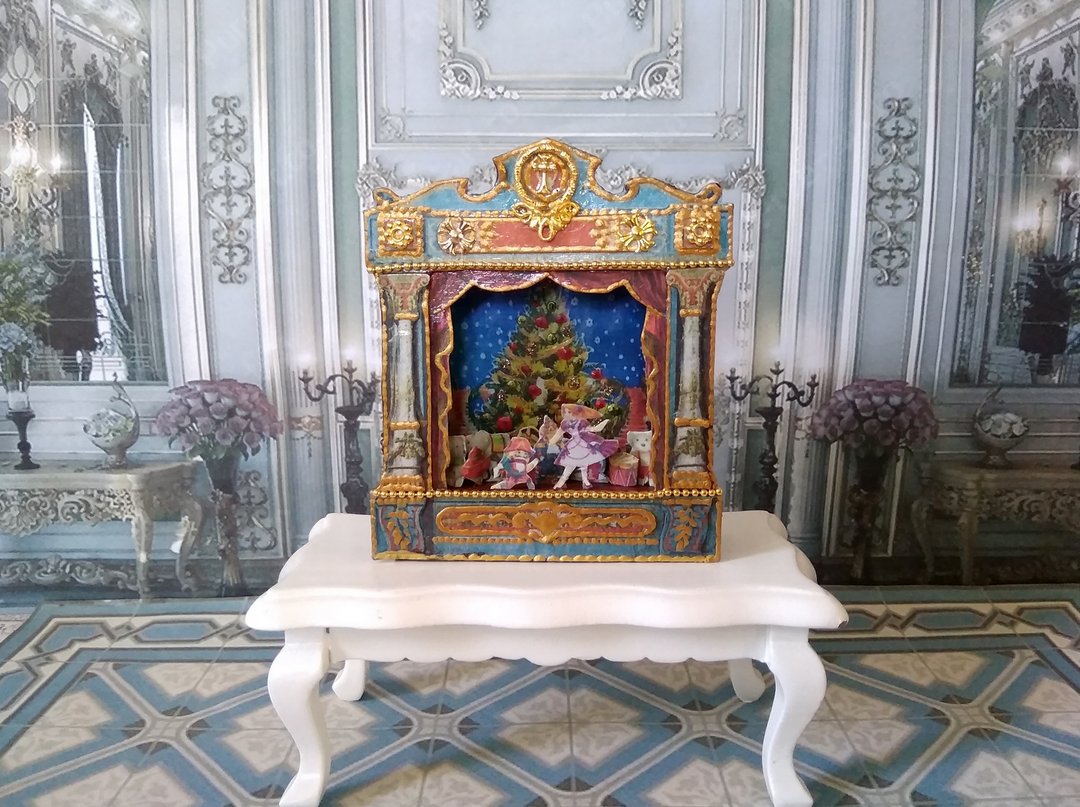 1:12 scale.Paper theater. Puppet miniature. Scale 1:12. Dollhouse miniature. - 玩偶/公仔 - 其他材质 
