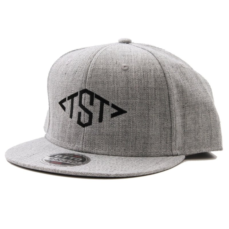 TST SNAPBACK CAP #HEATHER - 帽子 - 棉．麻 灰色