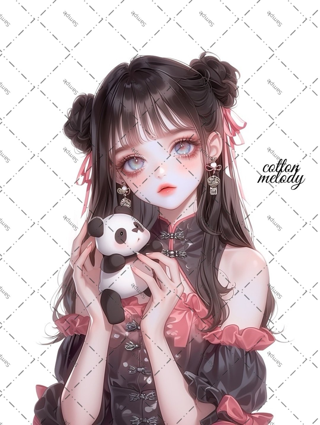 原创贴纸 no.1725 人物贴纸 原创贴纸 女孩贴纸 原创人物贴纸 - 贴纸 - 纸 
