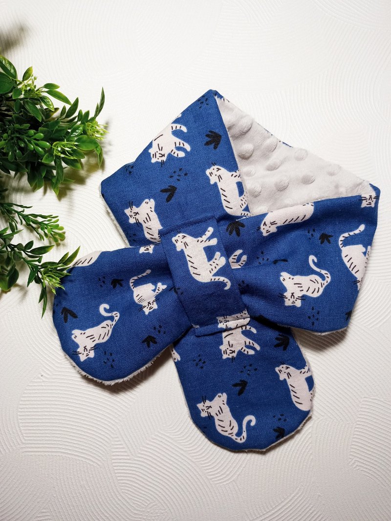 手工缝制-韩国 儿童豆豆绒围脖/围巾-小老虎 - 其他 - 棉．麻 多色