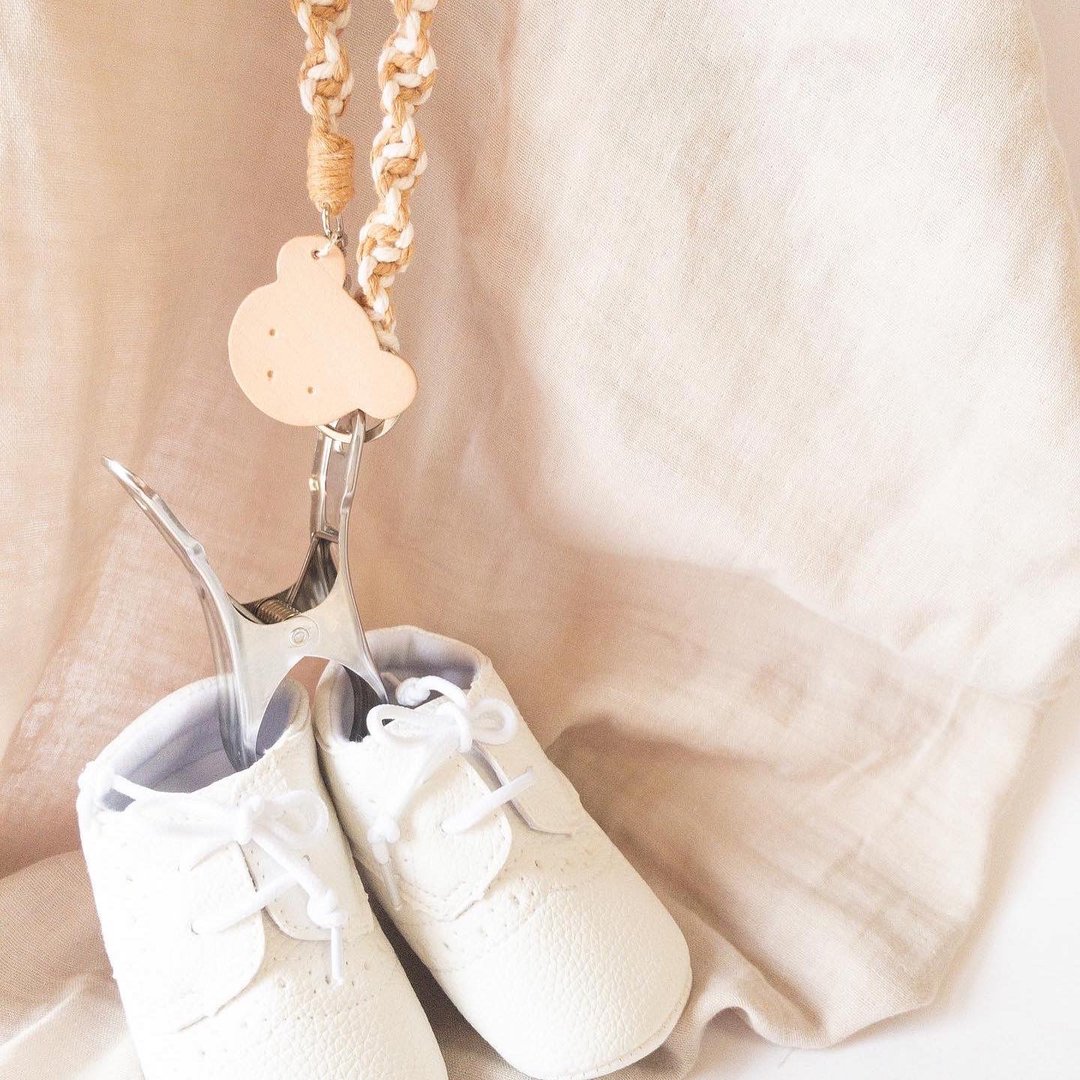 macrame shoe clip mix color - 婴儿饰品 - 棉 灰色