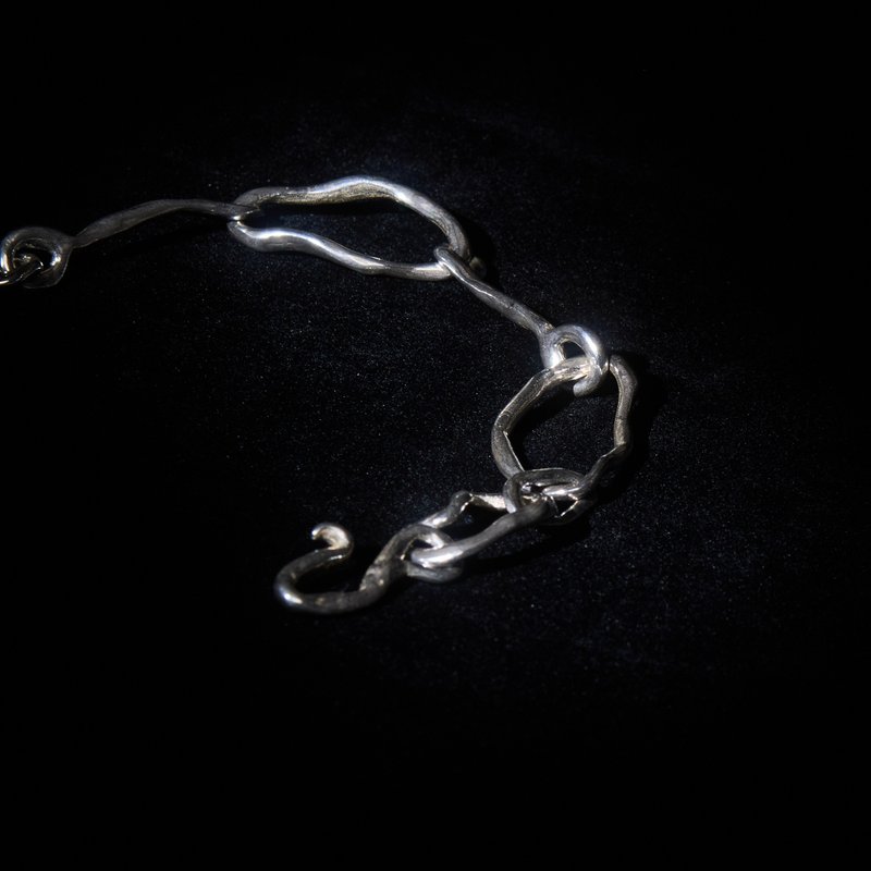 Meander Bracelet | 925 Sterling Silver - 戒指 - 纯银 银色