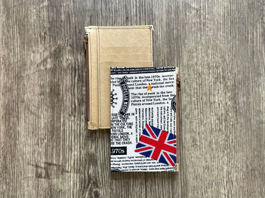 卡套零钱包 证件套 英国旗 - 证件套/卡套 - 棉 卡其色