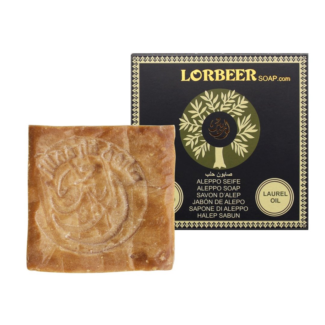 叙利亚洛贝尔阿勒坡窖藏手工净肤洗发古皂30%月桂油135g - 肥皂/手工皂 - 其他材质 咖啡色