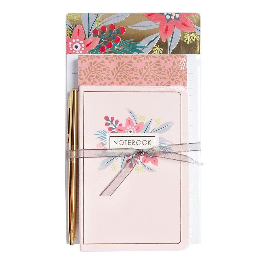 红果花卉 笔记便条组3入(附笔)【Hallmark-US礼品】 - 便条纸/标签贴 - 纸 多色
