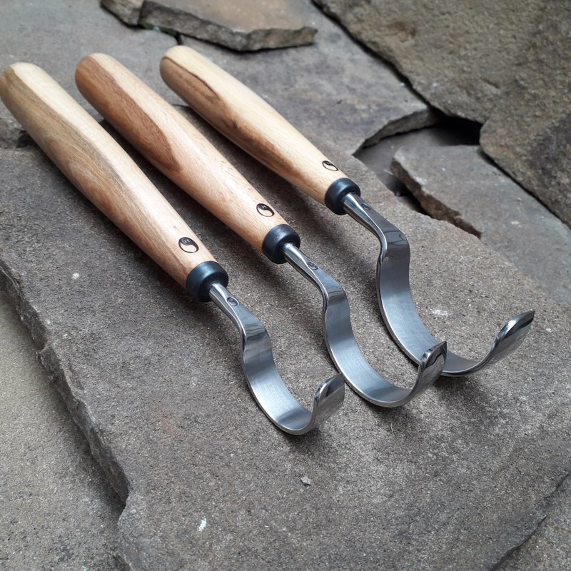 汤匙雕刻工具。汤匙雕刻凿。 - 零件/散装材料/工具 - 其他金属 