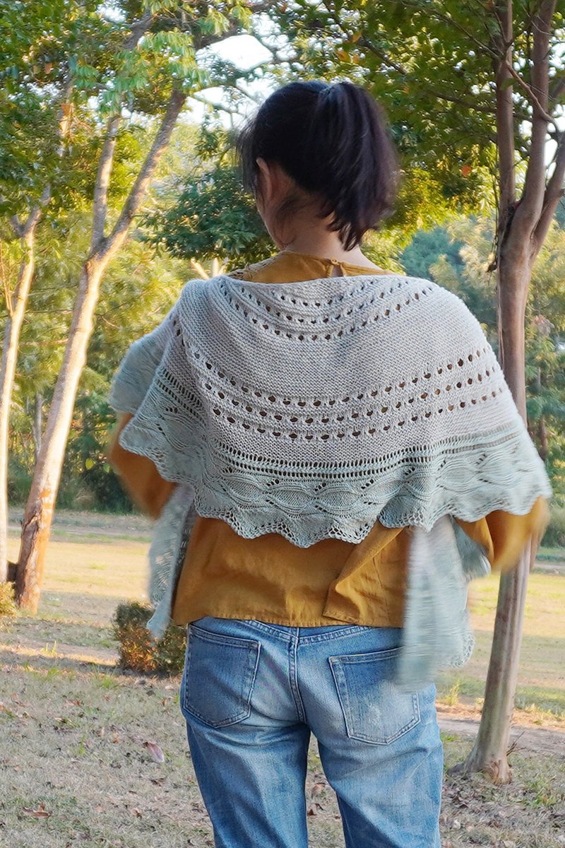 涟漪 披肩编织说明书(PDF) - 手工艺教程/工具书 - 其他材质 