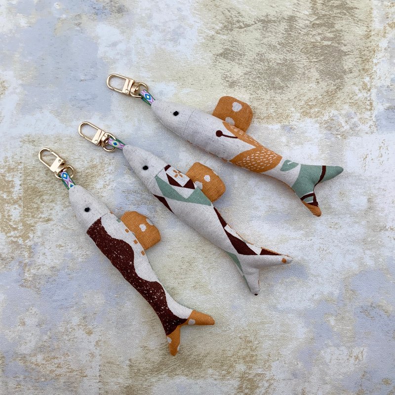 鱼鱼吊饰/钥匙圈/书包识别/行李箱识别 - 吊饰 - 棉．麻 