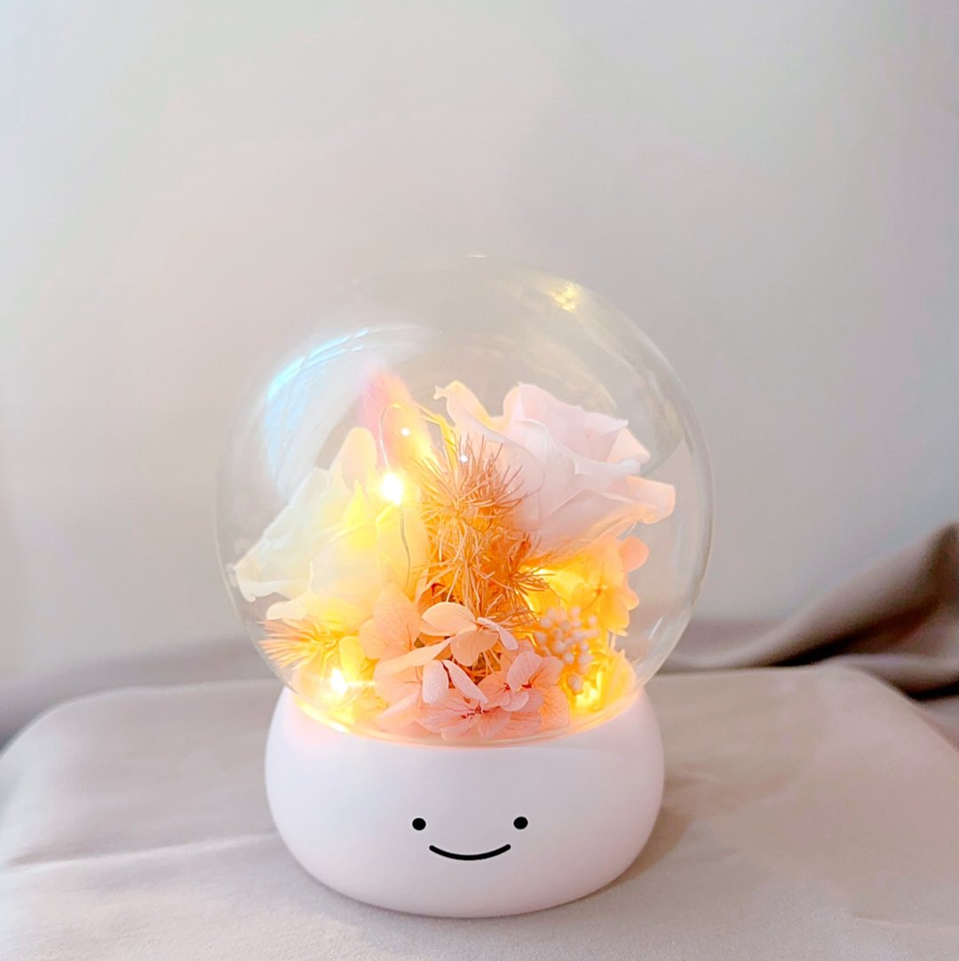 莳漫花间—甜甜喜欢你 永生花盅 情人节礼物 毕业礼物 毕业 - 干燥花/捧花 - 植物．花 粉红色