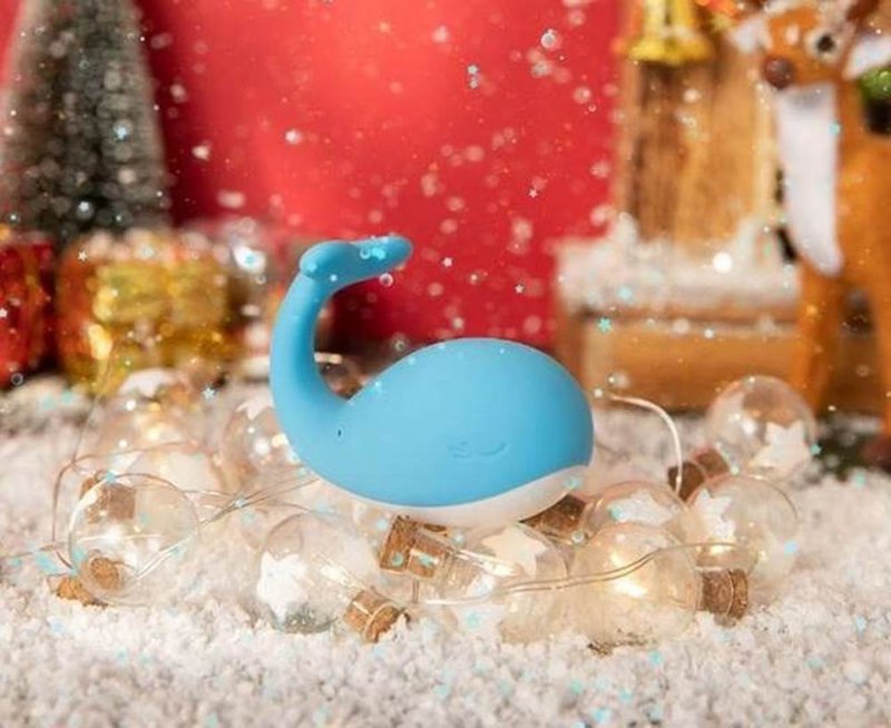 KISS TOY Doris 太正鲸 鲸鱼10段变频震动萌宠阴蒂硅胶跳蛋 - 情趣用品 - 其他材质 蓝色