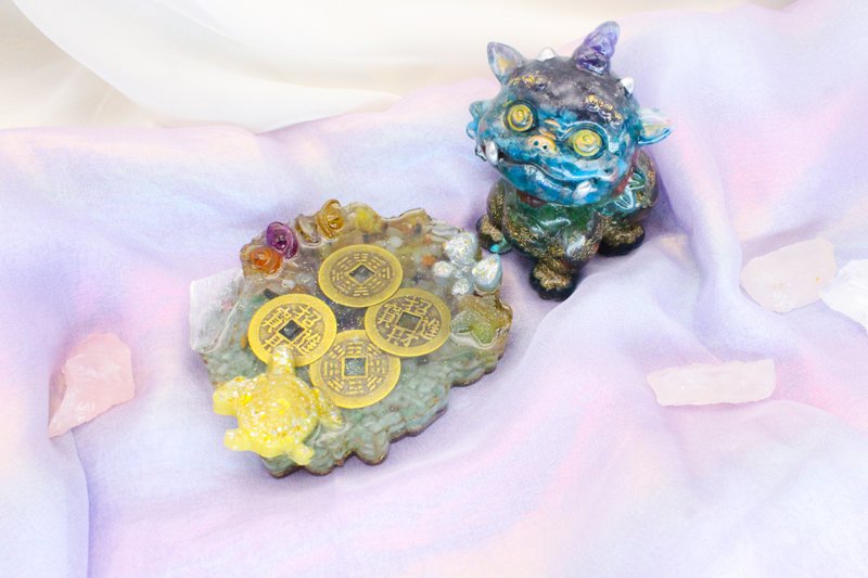 奥根大貔貅宝贝 大量水晶 附底座 全订制 招财守护 - 摆饰 - 水晶 多色