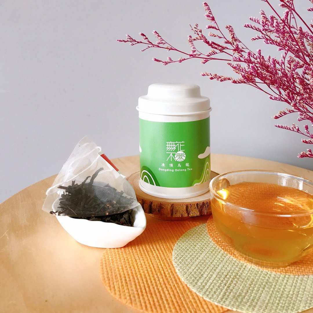 【无花不茶】经典原味茶-冻顶乌龙—3g三角茶包*3入精致小罐装 - 茶 - 新鲜食材 绿色