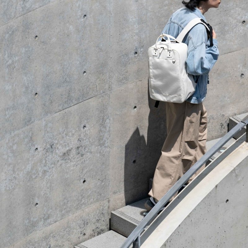 【fulcro】City系列-简约手提后背包(oblong)(多色可选) - 后背包/双肩包 - 聚酯纤维 白色