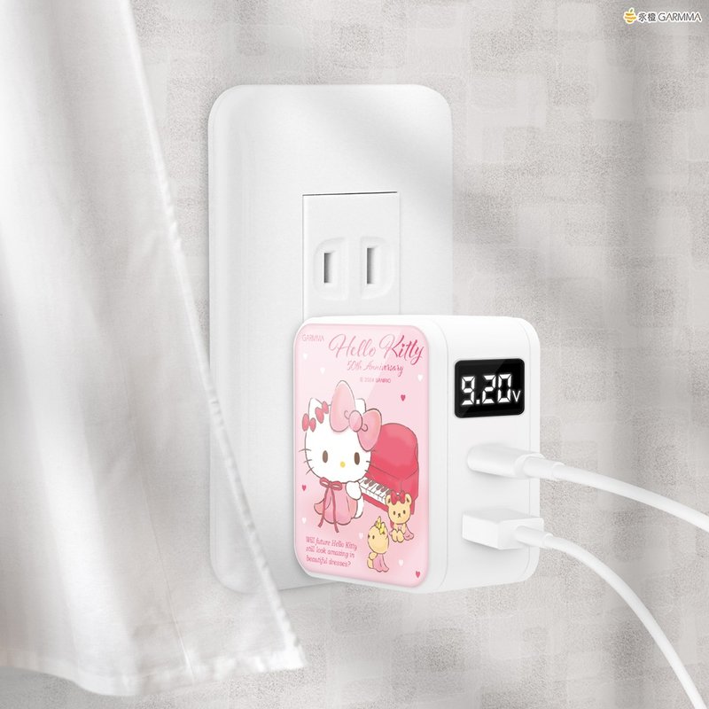 GARMMA Hello Kitty Type-C & USB PD双孔造型充电器 未来系列 - 手机充电及周边 - 其他金属 