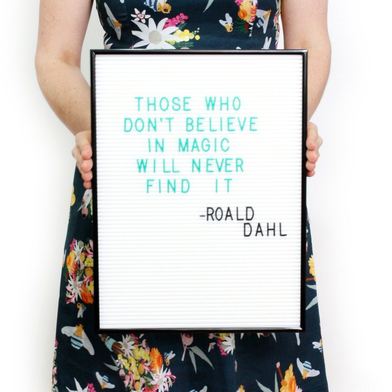 瑞典OMM 活动字母留言板(白) - 摆饰 - 其他材质 黑色