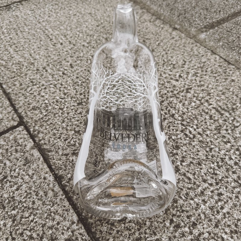 波兰雪树伏特加酒瓶盛盘 收纳盘 - 收纳用品 - 玻璃 