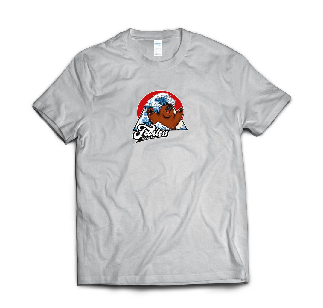 来势熊熊-T-shirt 白/黑/灰/藏青 - 男装上衣/T 恤 - 棉 多色
