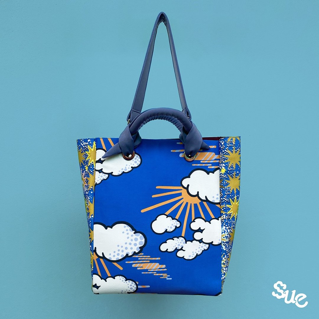 Sue Sparking Day Hopping Bag - 手提包/手提袋 - 聚酯纤维 蓝色