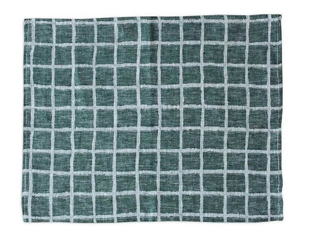 北欧风设计师款 – 方格桌垫(绿) Rutig Place Mat, Green - 餐垫/桌巾 - 棉 绿色
