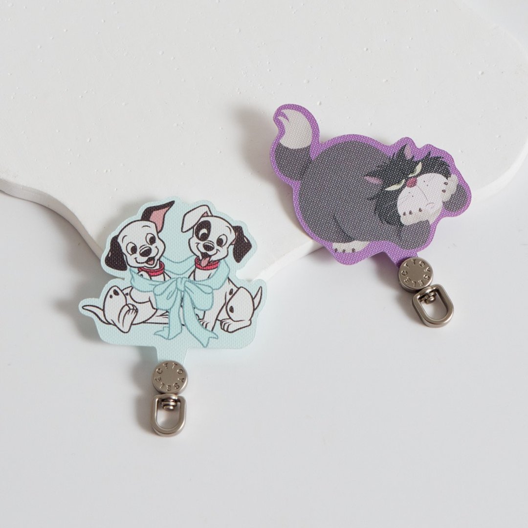 Disney Cats And Dogs-紧紧在一起旋转手机挂片/夹片 - 手机配件 - 尼龙 多色