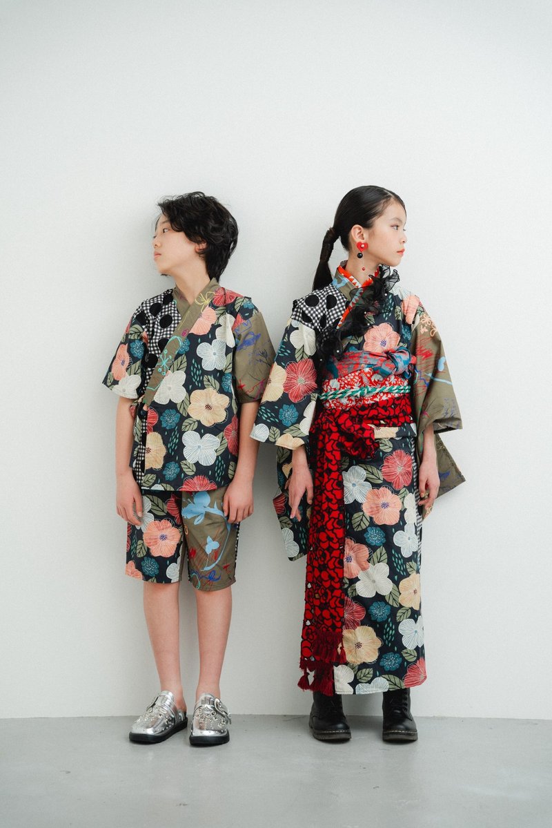 金杯计划 - 童装礼服/连衣裙 - 棉．麻 黑色