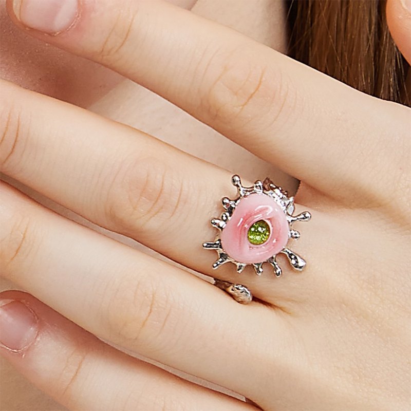 怪力团子 纯银 开口戒指 - 戒指 - 纯银 