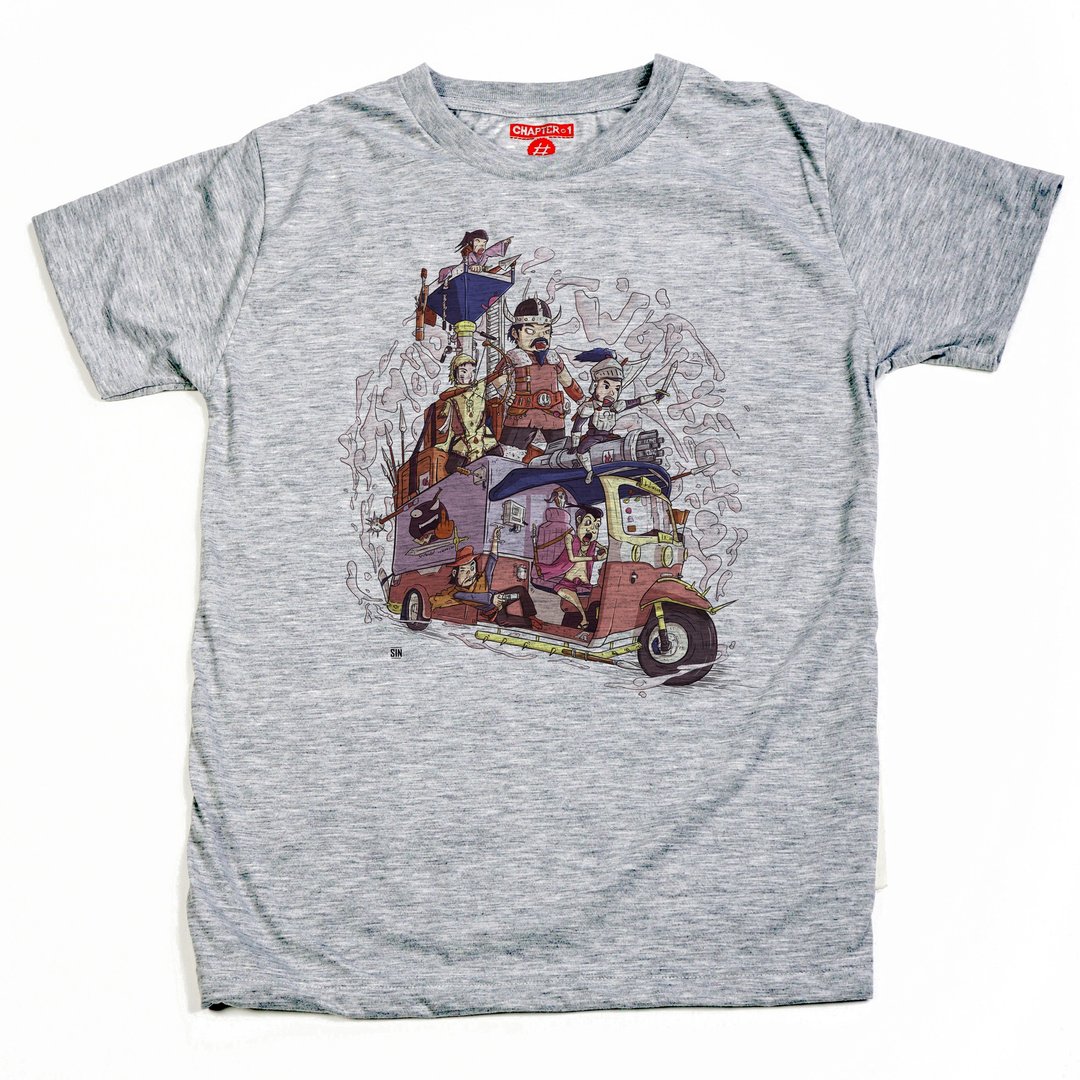 T-shirt 短袖 Chapter One TuTuk 男女皆宜 棉质混纺 柔软舒适 - 男装上衣/T 恤 - 棉 白色