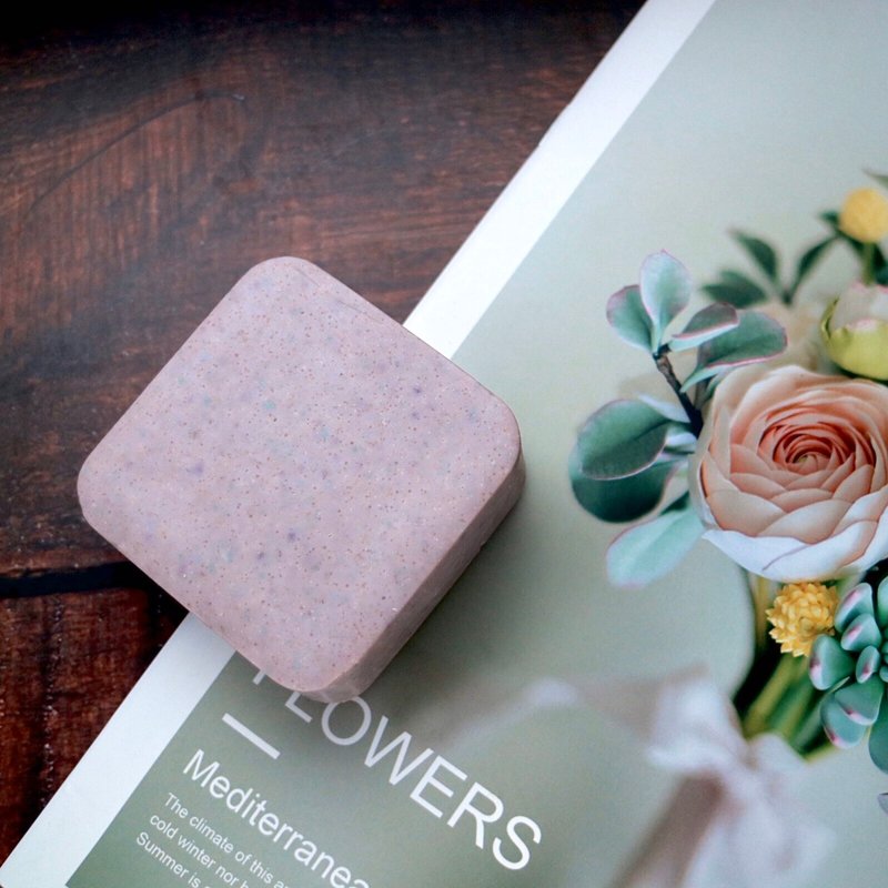 紫恋薰衣山茶花洗发沐浴皂 头皮屑 手工皂 洗发皂 肥皂 好洗 不黏 - 肥皂/手工皂 - 植物．花 