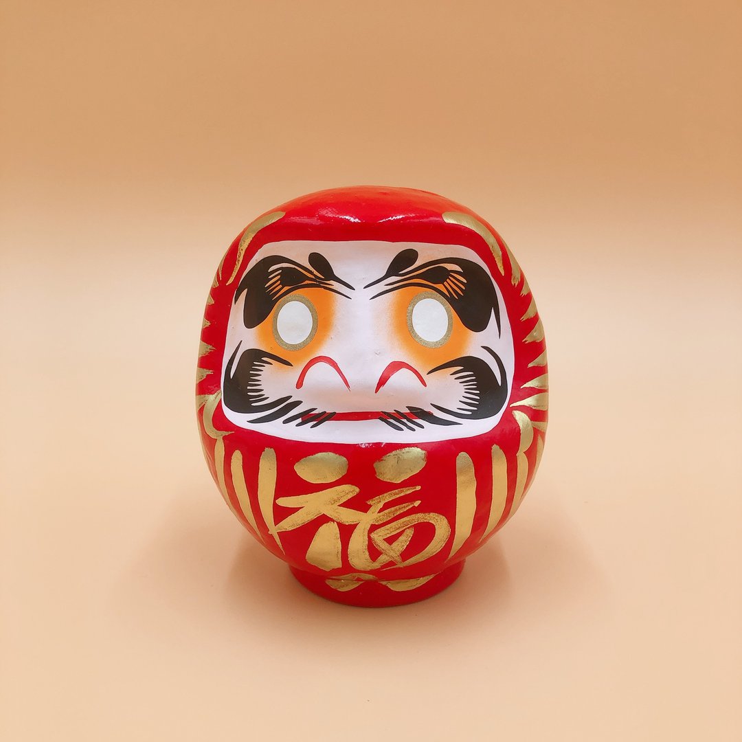 【招福祈愿】达摩不倒翁 だるま 红色 多尺寸 摆设 送礼 许愿 DIY - 摆饰 - 纸 红色