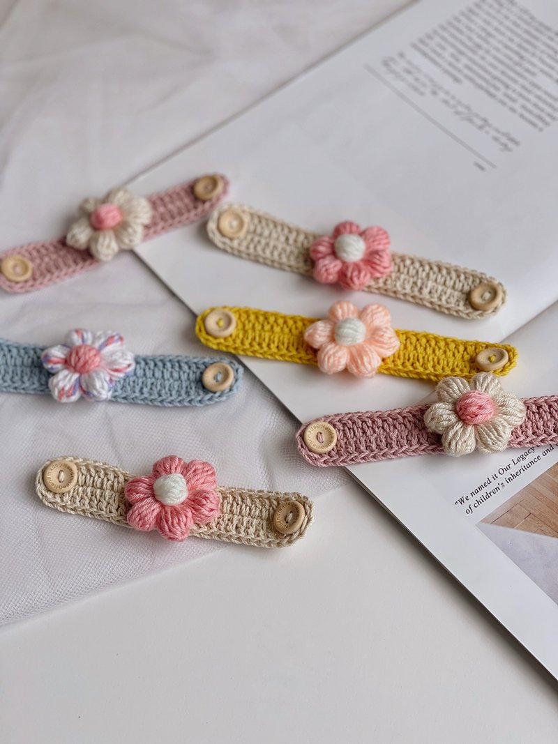 平织泡芙花款-编织口罩延长带/口罩延长线/口罩减压/防疫 - 口罩 - 棉．麻 多色