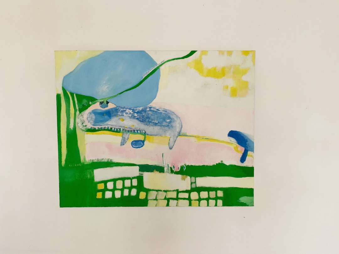 油画作品--山路之后的景色 - 海报/装饰画/版画 - 棉 
