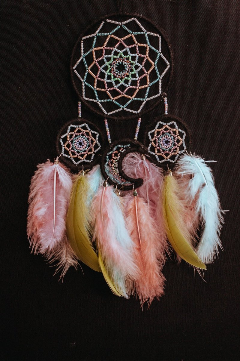 纯手工捕梦网 Handmade Dreamcatcher－【粉彩笔串珠】 - 摆饰 - 其他材质 多色
