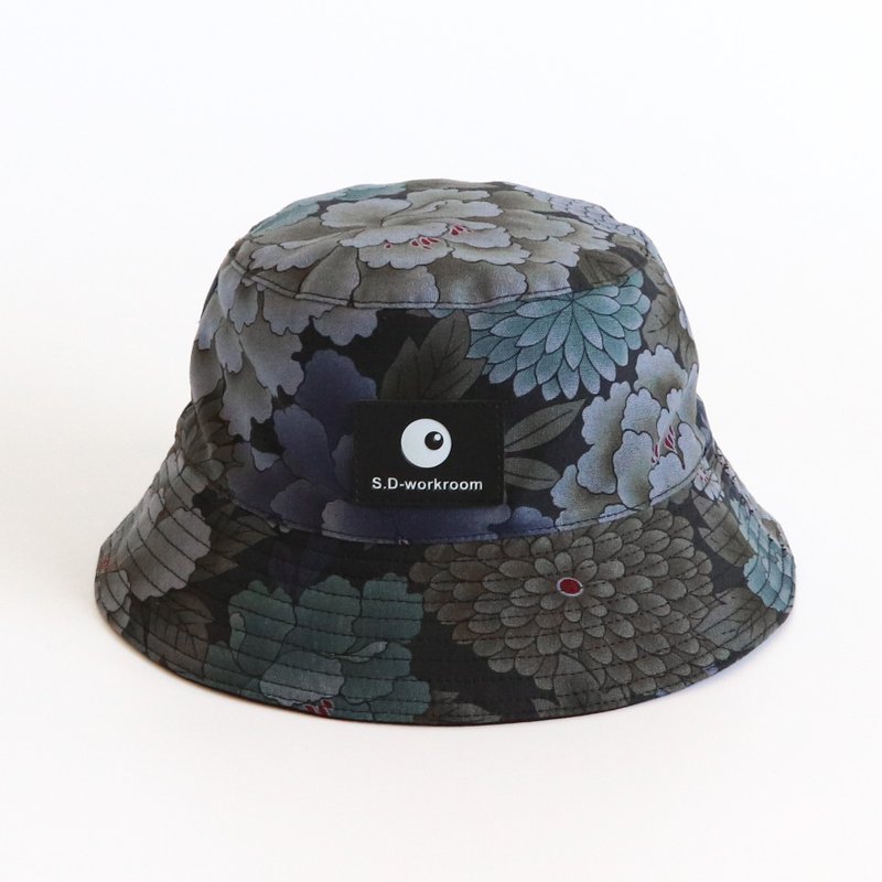 低调花双面渔夫帽 - 帽子 - 棉．麻 多色