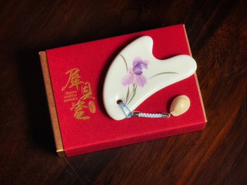 贝瓷 刮痧版 紫 - 彩妆刷具/镜子/梳子 - 瓷 白色