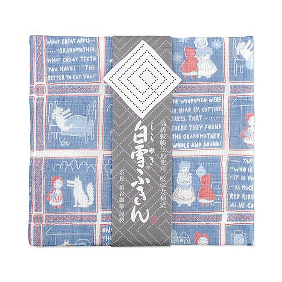 京友禅染万用巾 / 小红帽蓝色 - 餐垫/桌巾 - 棉．麻 蓝色