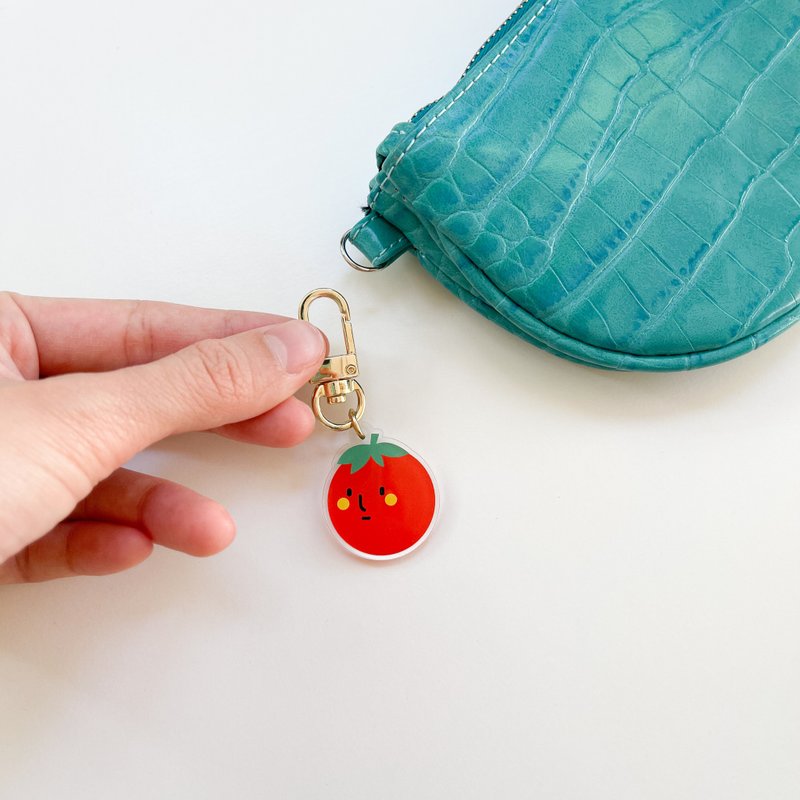 Acrylic Keyring - Tomato - 吊饰 - 压克力 红色