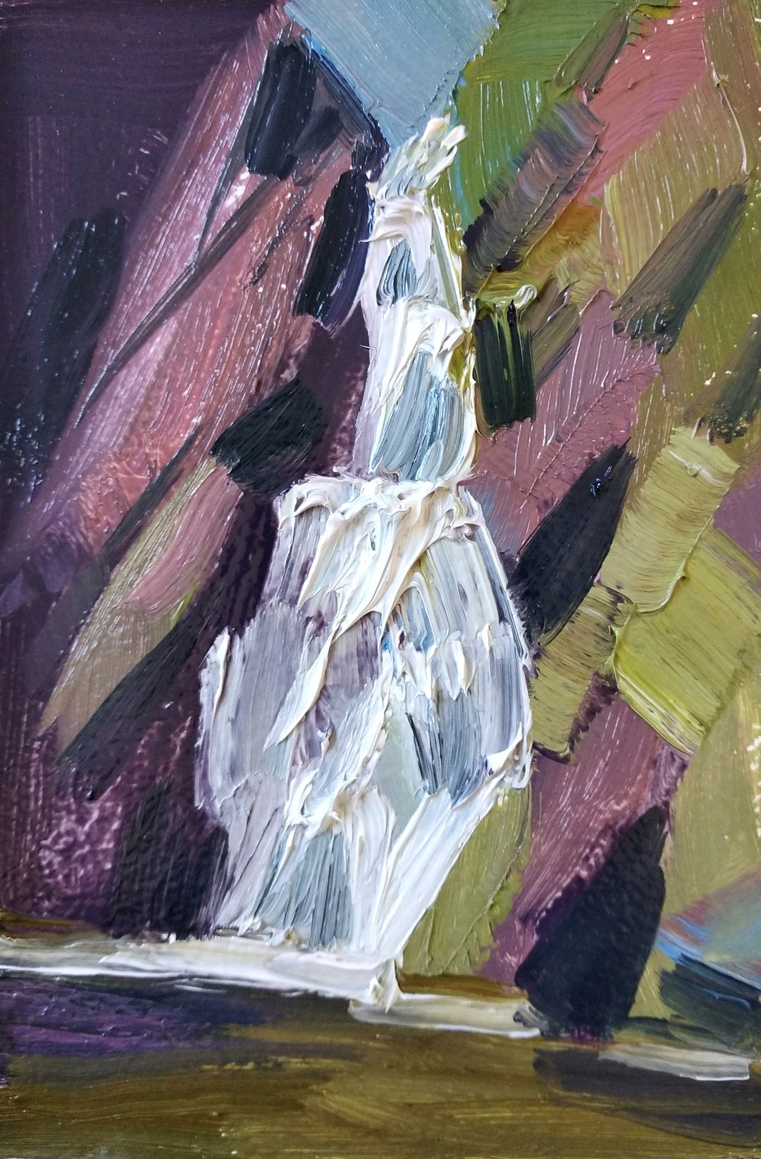 原创油画瀑布风景。森林墙艺术。山地厚涂艺术 - 海报/装饰画/版画 - 其他材质 多色